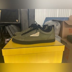 Green/ Black Fendi sneakers. Size 8